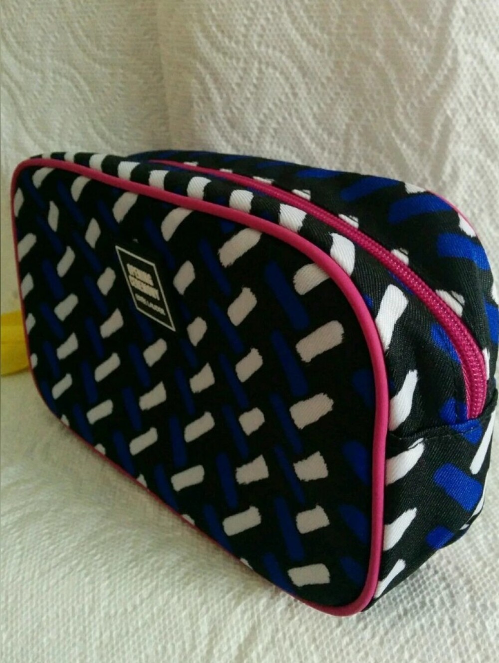 Rare  Estee Lauder opening ceremony cosmetic bag in blue/white/black